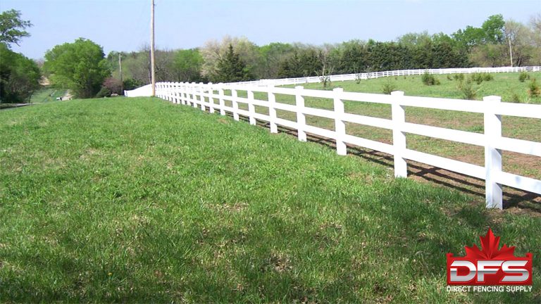 Eldorado III Ranch Rail Vinyl Fence