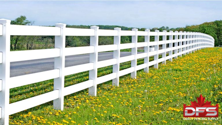 Eldorado IV Ranch Rail Vinyl Fence