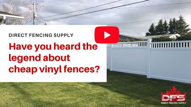 Cheap Vinyl Fence Legend YouTube Thumbnail
