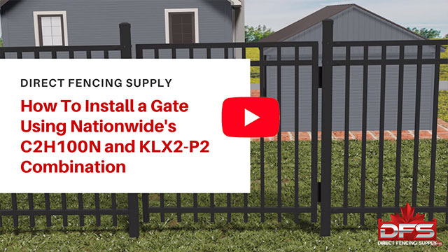 Installing Gate Using fencing suppliers Nationwide Industries Hardware YouTube Thumbnail