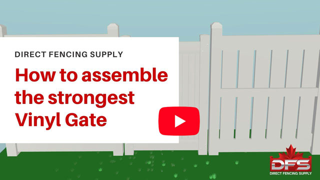 Assembling Strongest PVC Fence Vinyl Gate YouTube thumbnail