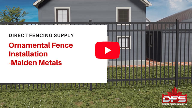 fence installation using Malden Metals YouTube thumbnail