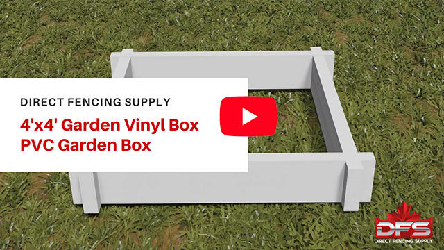 4x4 Vinyl Garden Box Assembling Video YouTube Thumbnail