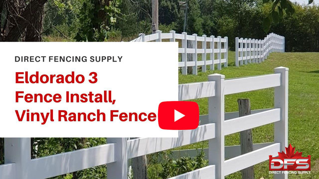 Eldorado III Ranch Rail Vinyl Fence Installation YouTube Thumbnail
