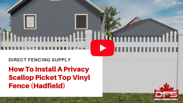 Hadfield Privacy Vinyl Fence Installation YouTube Thumbnail
